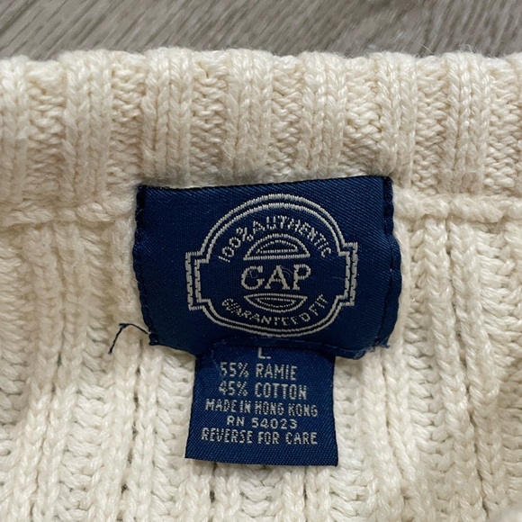 Vintage 80s gap chunky knit sweater - Picture 4 of 7